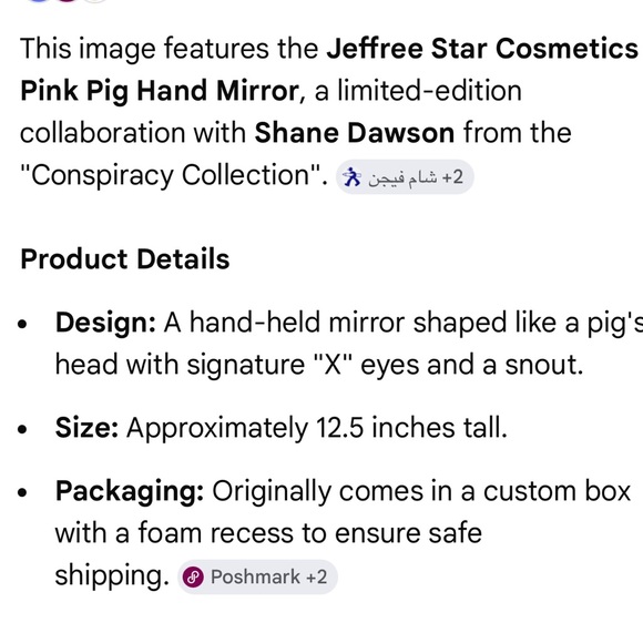 Jeffree Star Pink Piggy Hand Mirror